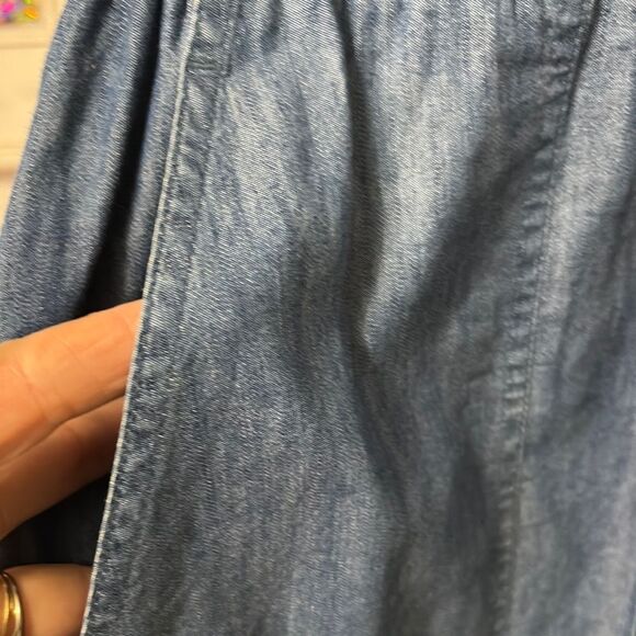 Denim Blue Zip-Up Romper Size S - Picture 6 of 8
